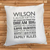 Personalised Family Rules Cushion Cover - JOLIGIFT.UK