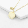 Personalised Heart and Disc Family Necklace - JOLIGIFT.UK