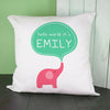 Personalised Hello Baby Elephant Cushion Cover - JOLIGIFT.UK