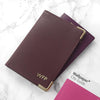 Personalised Luxury Leather Passport Cover - JOLIGIFT.UK