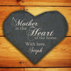 Personalised Mother is the Heart of the Home Slate Heart Keepsake - JOLIGIFT.UK