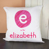 Personalised Pink Initial Cushion Cover - JOLIGIFT.UK