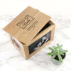 Personalised Thank You Midi Oak Photo Cube Keepsake Box - JOLIGIFT.UK