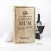 Personalised World's Greatest Mum Wine Box - JOLIGIFT.UK