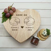 Retro 'Game On' Couples' Heart Cheese Board - JOLIGIFT.UK
