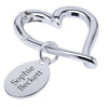 Silver Plated Beating Heart Keyring - JOLIGIFT.UK