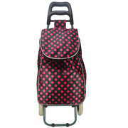 HGRQ037-1 BLACK- Assorted Colour - Fashion Polka Dot Trolley Bag - JOLIGIFT.UK