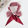 SF1267-RED Charming New Fashion Style Houndstooth Long Scarf - JOLIGIFT.UK