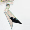 SF1271-BROWN Attractive Fashion Style Striped Houndstooth Scarf - JOLIGIFT.UK