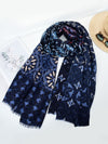 SF1344-BLU - Lady Winter Large Shawl Wraps - JOLIGIFT.UK