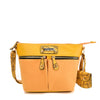 SY2174 YELLOW - Handbag With Symmetrical Zipper Design - JOLIGIFT.UK