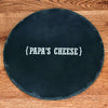 Personalised Name Swirl Brackets Round Slate Cheese Board - JOLIGIFT.UK